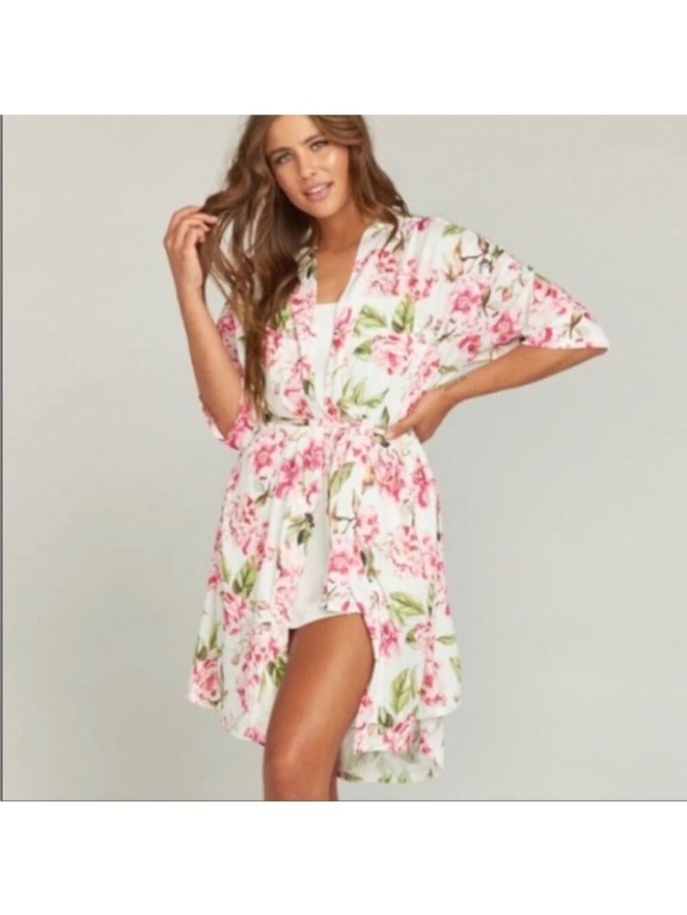 Show Me Your MuMu Garden Of Blooms Coverup Robe Floral One Size